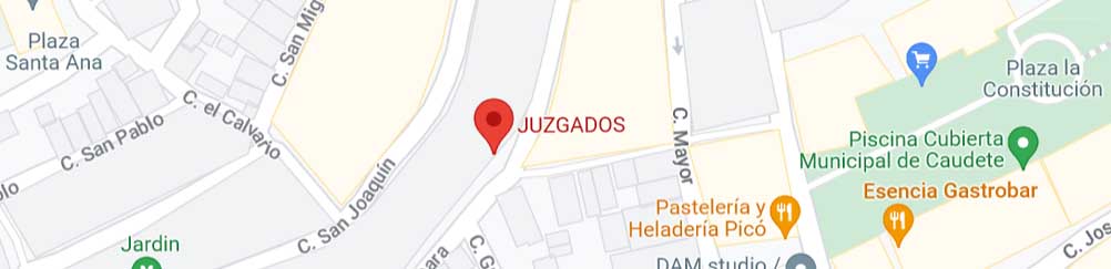 plano Registro Civil de Caudete, Albacete